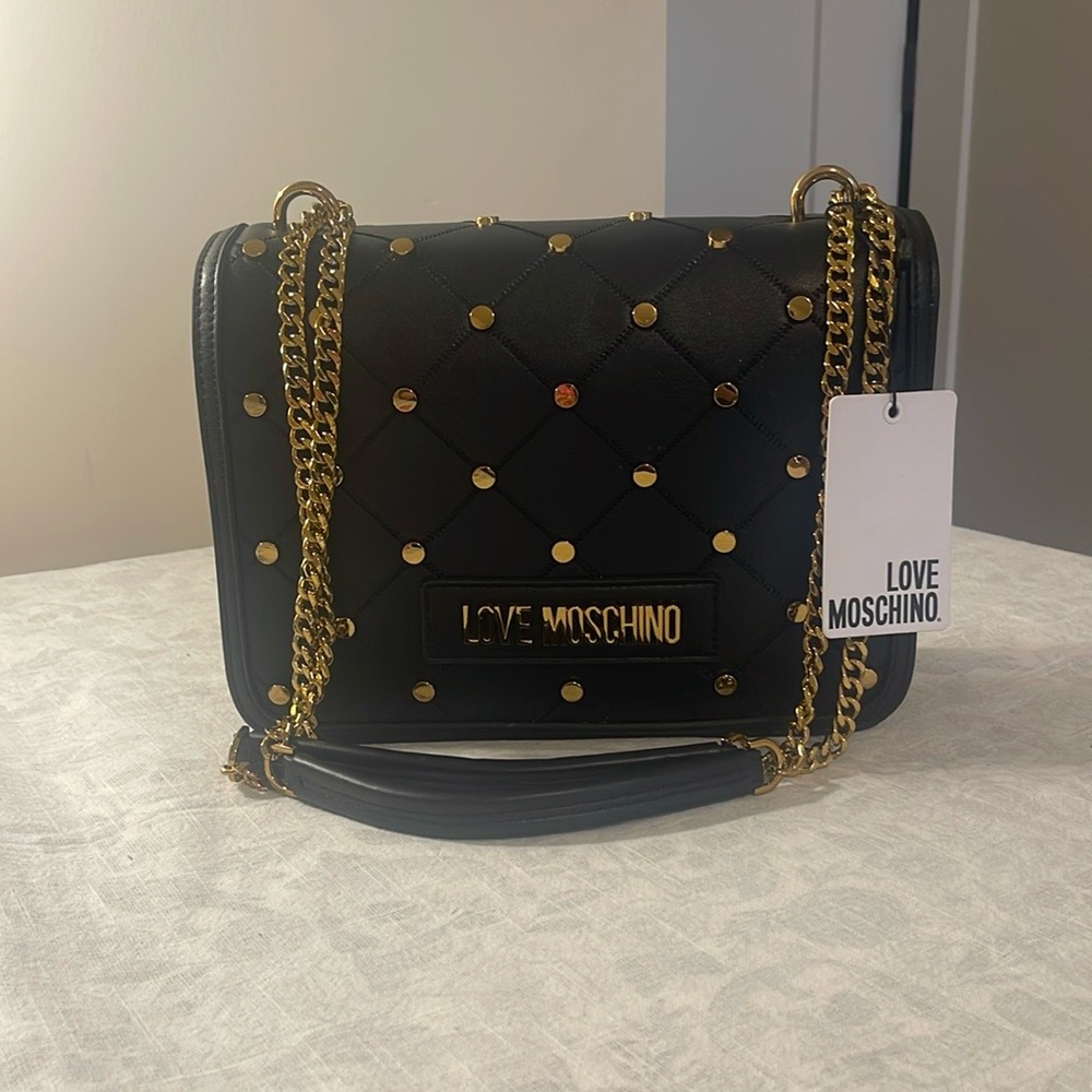 Love Moschino Studded Quilted Shoulder Bag / Crossbody